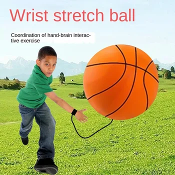 Резиновый эластичный мяч для снятия стресса для укрепления запястий, улучшения зрительно-моторной координации с помощью волшебного мяча для занятий фитнесом на открытом воздухе, детская игра