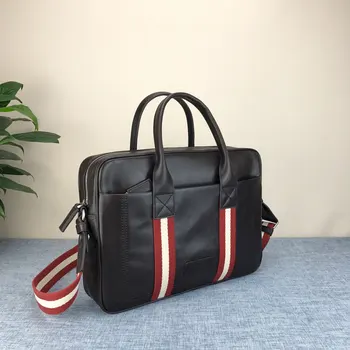 Роскошный портфель бренда B, Модная Дизайнерская деловая Повседневная мужская кожаная сумка через плечо, мужская сумка из воловьей кожи большой емкости