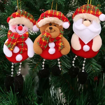 Санта Клаус Рождественская кукла Лось С Рождеством Христовым Для украшения дома Рождественские украшения Декор Рождественской елки Подарки на Новый 2023 год
