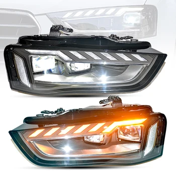 светодиодный матричный налобный фонарь динамическая фара для Audi A4 B8 PA запчасти и аксессуары головной фонарь 2013 2014 2015 2016