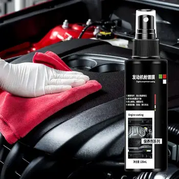 Спрей для покрытия автомобиля Crystal Wax Fluid 120 мл Coat Spray Жидкость для защиты двигателя автомобиля от брызг Жидкость для покрытия автомобильного двигателя для автомобиля