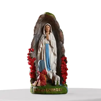 Статуя Девы Марии, Леди Гваделупская, Скульптура ручной работы из смолы, Рождественский Дисплей, Статуи Блаженной Матери, Украшения для дома