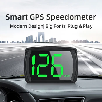 Универсальный автомобильный дисплей GPS, большой измеритель скорости, Автомобильные Аксессуары