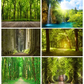 Фон для фотосъемки природных пейзажей Лесной пейзаж Фотофоны для путешествий Студийный реквизит 22331 SELI-01
