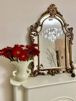 Французское зеркало, Настольное зеркало для переодевания, Винтажное зеркало в ванной, Настенная плита, Декоративное зеркало