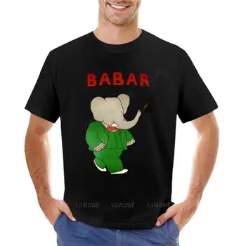 Футболка Babar, эстетическая одежда с коротким рукавом, футболки оверсайз, футболки для любителей спорта, черные футболки для мужчин