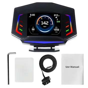 Цифровой спидометр для автомобиля, цифровой GPS-спидометр с двухрежимным дисплеем OBD2/GPS Obd2, цифровой GPS-спидометр с