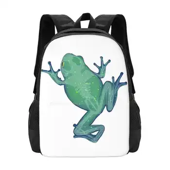 Школьная сумка Constellation Frog, рюкзак большой емкости, ноутбук, лягушки, звезды, созвездия, Космос, Галактика, Амфибия
