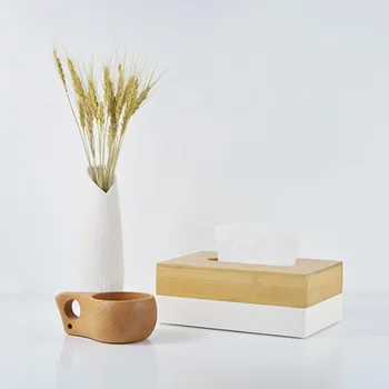 Японский Настольный Бамбуковый И Деревянный Ящик Для Хранения Салфеток Бытовая Гостиная Простая Съемная Салфетка